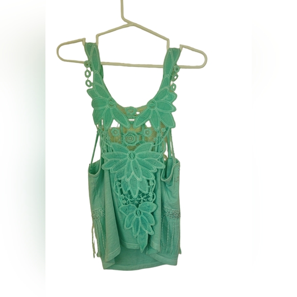 ❤️ KOVER BLUE  GREEN MINT STRAPPY BLOUSE  ONE SIZE. MADE IN COLOMBIA. - Picture 7 of 12